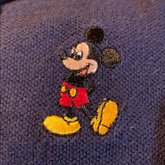 Kid’s Walt Disney World Navy Blue Polo w/Stripe - Picture 4 of 5